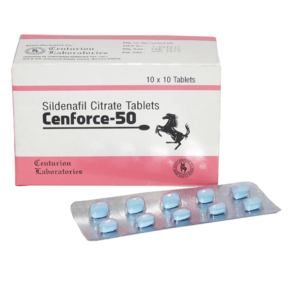 Cenforce 50 mg Sildenafil tablets